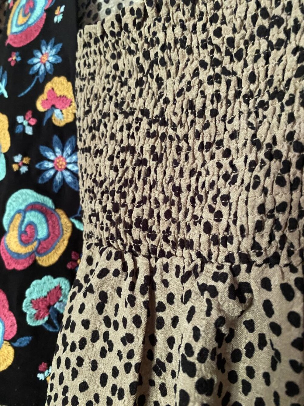 ODDI - Leopard Print Embroidered Floral Babydoll Tunic Top - size 3XL - Picture 4 of 9